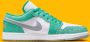 Jordan Sneakers Nike Air 1 Low Special Edition Emerald White - Thumbnail 1