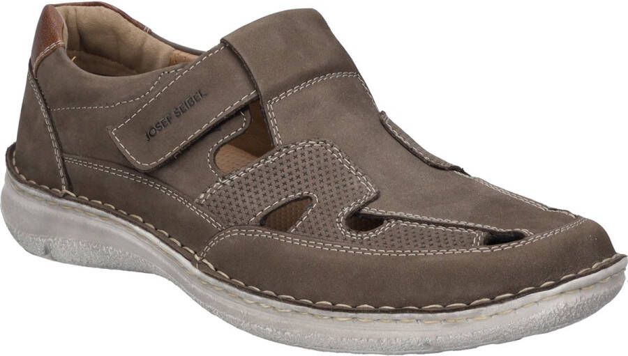Josef Seibel Bruine leren comfort sandalen Brown Heren