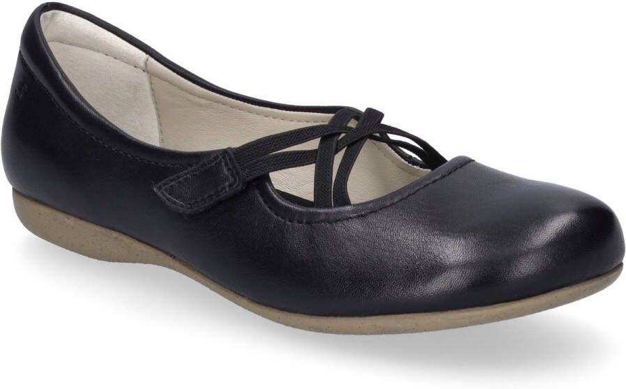 Josef Seibel Ballerina's met riempje Fiona Feestelijke schoen slipper comfortschoen met gekruiste elastiek