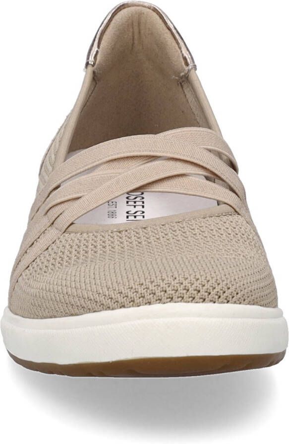 Josef Seibel Ballerina's met riempje Caren 67 slipper sneaker instapschoen met metallic inzet op de hiel