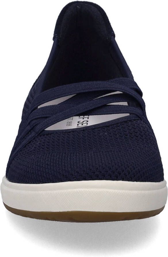 Josef Seibel Ballerina's met riempje Caren 67 slipper sneaker instapschoen met metallic inzet op de hiel