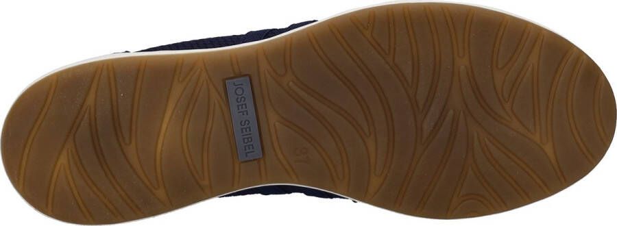 Josef Seibel Ballerina's met riempje Caren 67 slipper sneaker instapschoen met metallic inzet op de hiel
