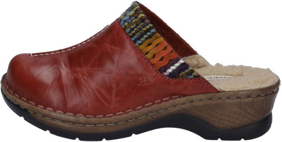 Josef Seibel Clogs CATALONIA 59 met veelkleurig textielbeleg