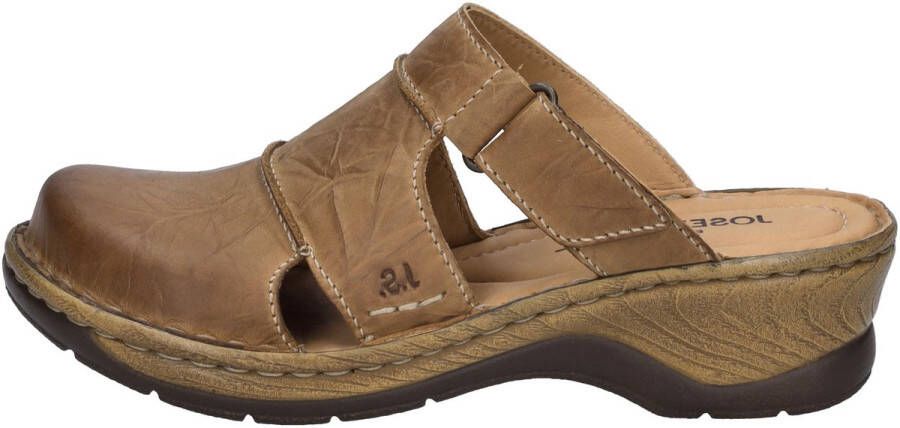 Josef Seibel Clogs Catalonia 84 vintage blokhak zomerschoen slippers met 4 5 cm hak