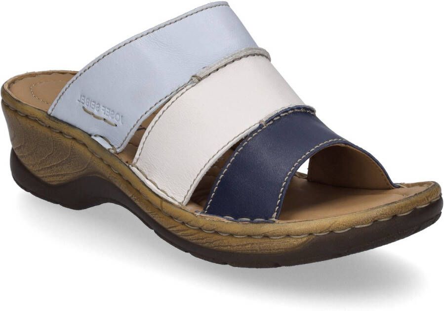 Josef Seibel Slippers Catalonia 86 blokhak zomerschoen slippers met 4 5 cm hak