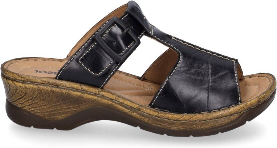 Josef Seibel Slippers Catalonia 87 blokhak zomerschoen slippers met 4 5 cm hak
