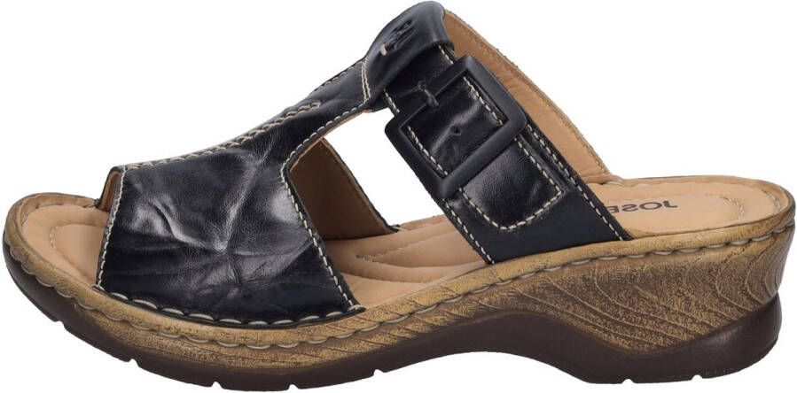 Josef Seibel Slippers Catalonia 87 blokhak zomerschoen slippers met 4 5 cm hak