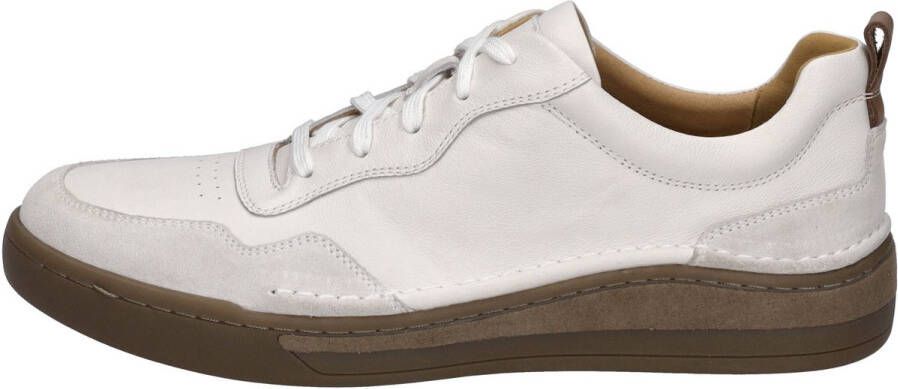 Josef Seibel CLEVE~01~~~~~~~~~~~~~~~~~~~~~~ Vrije tijdsschoenenHeren veterschoenHeren sneakersPopulaire herenschoenen JosefCasual Wit beige