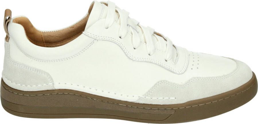 Josef Seibel CLEVE~01~~~~~~~~~~~~~~~~~~~~~~ Vrije tijdsschoenenHeren veterschoenHeren sneakersPopulaire herenschoenen JosefCasual Wit beige