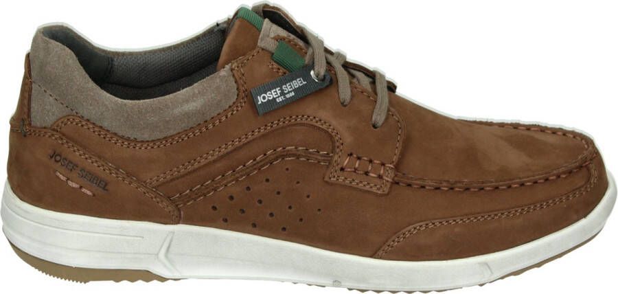Josef Seibel ENRICO~25~~~~~~~~~~~~~~~~~~~~~ Vrije tijdsschoenenHeren veterschoenHeren sneakersCasual Cognac