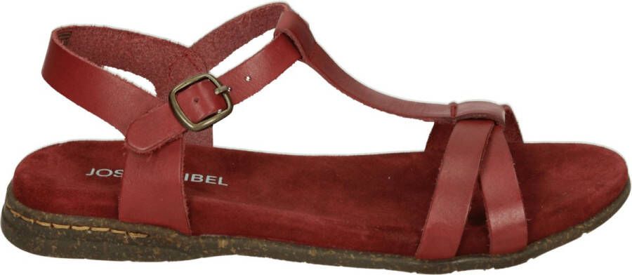 Josef Seibel FABRICIA~01~~~~~~~~~~~~~~~~~~~ Platte sandalenDames Sandalen Rood