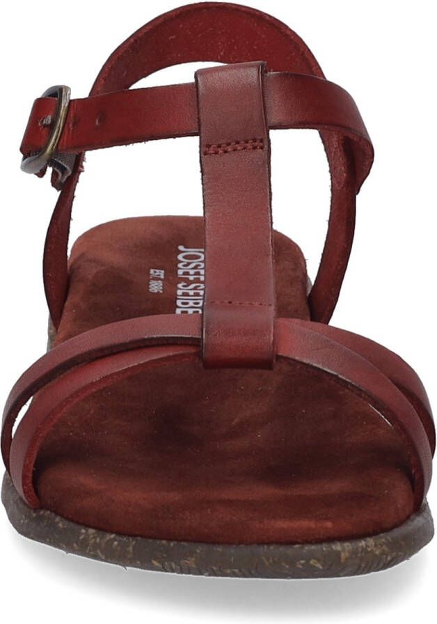 Josef Seibel FABRICIA~01~~~~~~~~~~~~~~~~~~~ Platte sandalenDames Sandalen Rood
