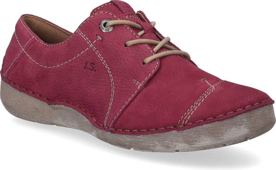 Josef Seibel Veterschoenen Fergey 20 vrijetijdsschoen lage schoen veterschoen met leren voering