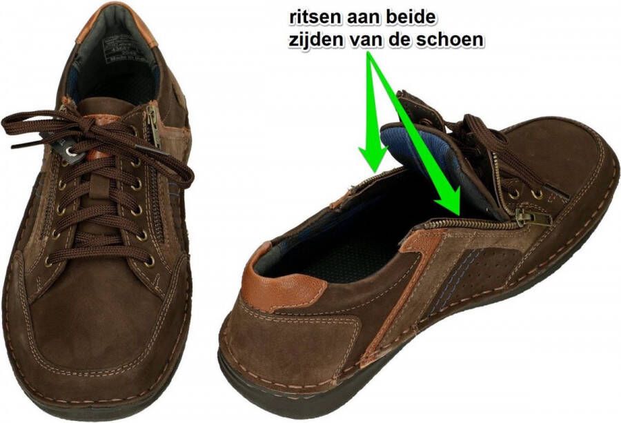 Josef Seibel ANVERS 87 Volwassenen Heren sneakersHeren veterschoenVrije tijdsschoenen Bruin