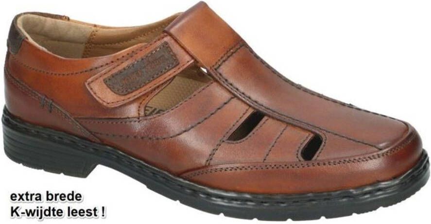 Josef Seibel -Heren cogna caramel sandalen