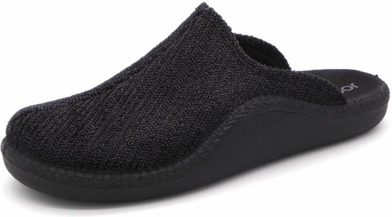 Josef Seibel Heren Pantoffel Muil Monaco 220 17901-100 Zwart Grijs