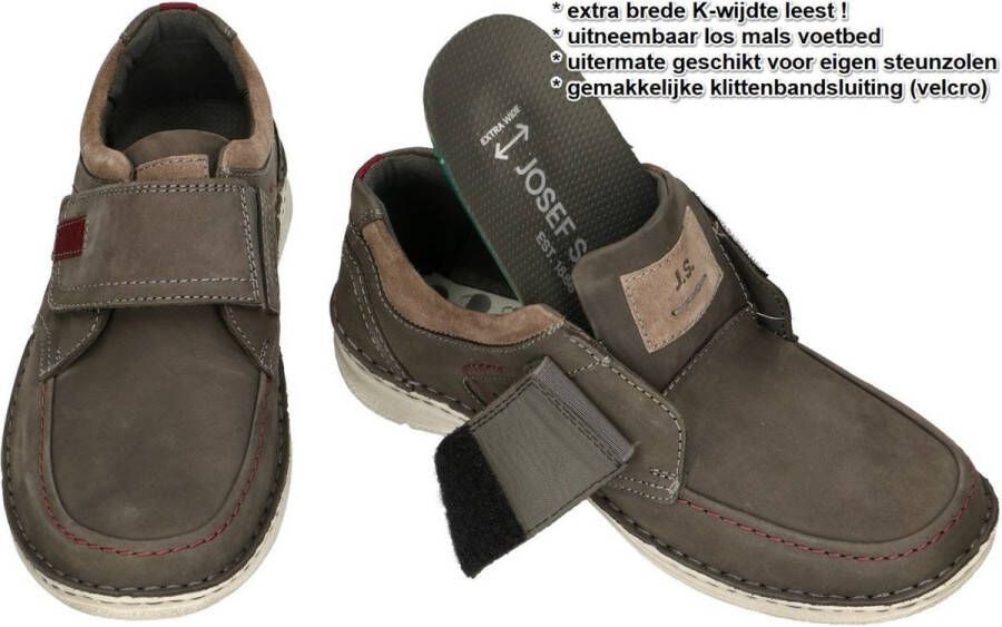 Josef Seibel -Heren taupe donker casual schoenen