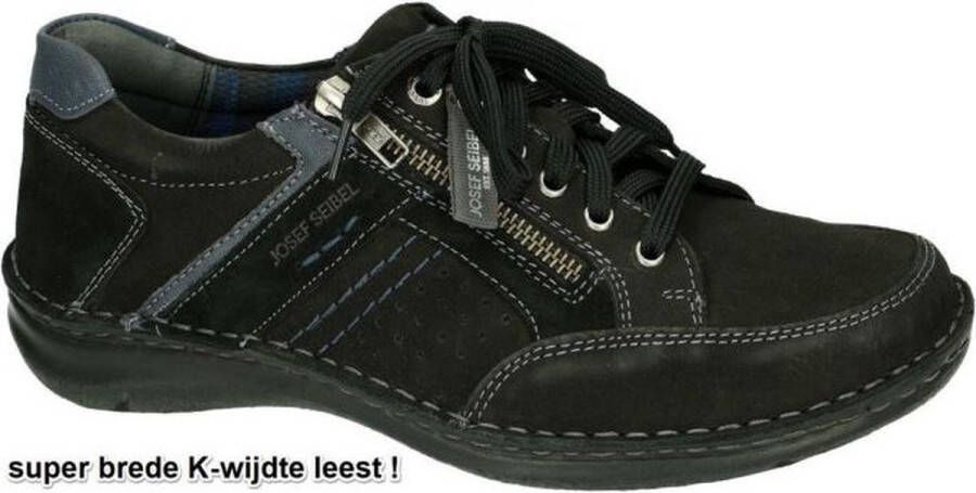 Josef Seibel -Heren zwart sneakers - Foto 1