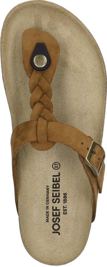 Josef Seibel Teenslippers Hermine 15 plateau dianette zomerschoen met laag voetbed
