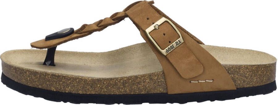 Josef Seibel Teenslippers Hermine 15 plateau dianette zomerschoen met laag voetbed