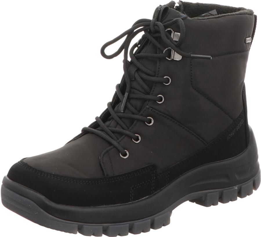 JOSEF SEIBEL Veterboots 'Stiefeletten Boot Herren 18450PL110 100 Leder-Mix in schwarz' zwart