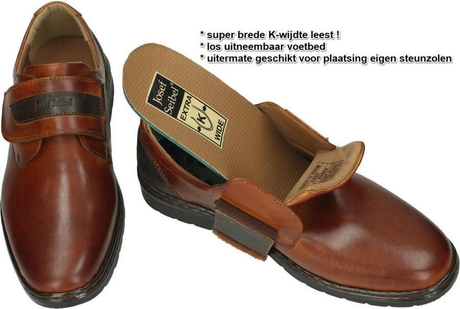 Josef Seibel ALASTAIR~02~~~~~~~~~~~~~~~~~~~ Vrije tijdsschoenenPopulaire herenschoenen Josef Cognac - Foto 5