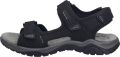 Josef Seibel Sandalen Arlo 02 trekking sandaal comfort schoen met gevoerd voetbed - Zwart