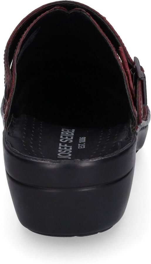 JOSEF SEIBEL Clogs 'BETSY' bordeaux zwart