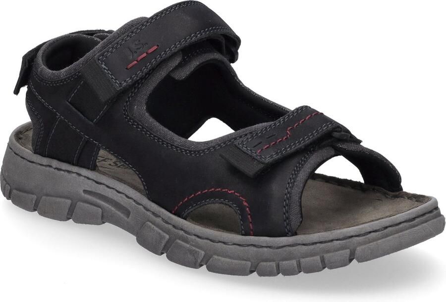 Josef Seibel Brendan 04 Sandale für Herren Schwarz