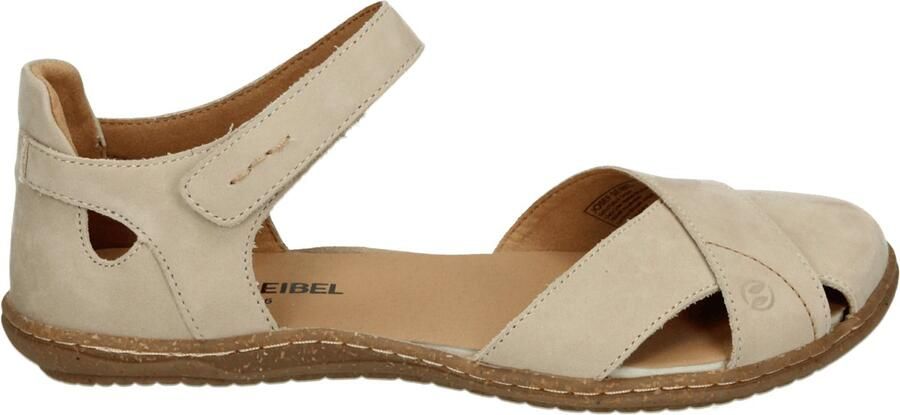 Josef Seibel CAITLYN 05 Platte sandalen Dames SandalenBarefoot Wit beige