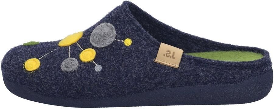 Josef Seibel Pantoffels Cara 02 Pantoffel slipper met kleurrijke versiering