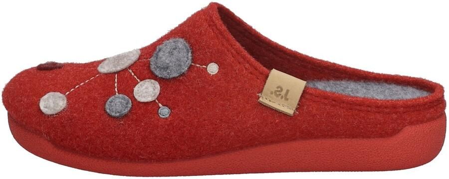 Josef Seibel Pantoffels Cara 02 Pantoffel slipper met kleurrijke versiering