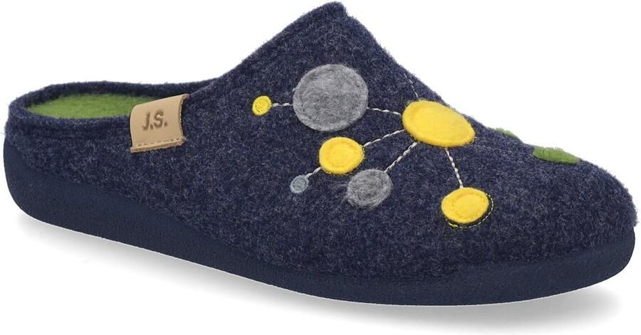 Josef Seibel Pantoffels Cara 02 Pantoffel slipper met kleurrijke versiering