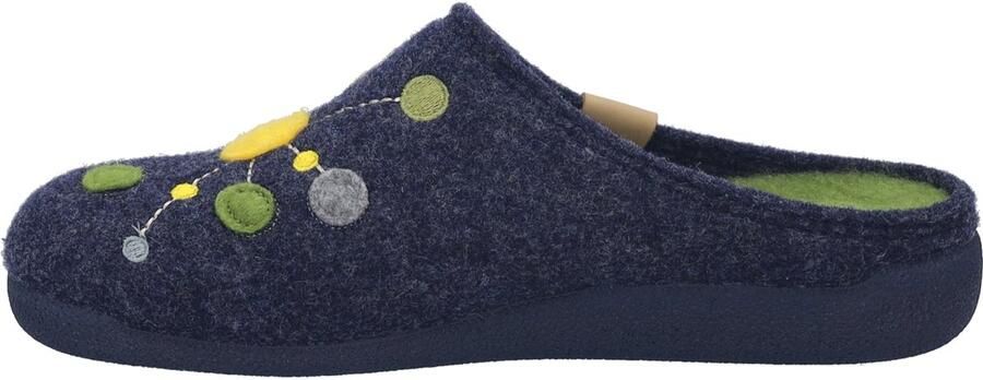 Josef Seibel Pantoffels Cara 02 Pantoffel slipper met kleurrijke versiering