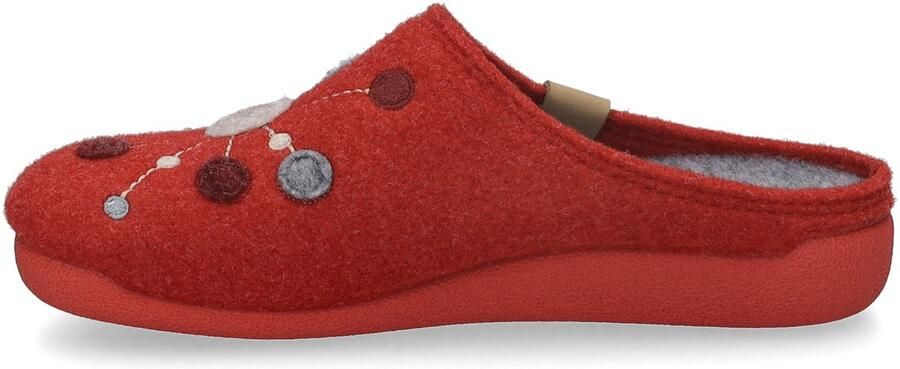 Josef Seibel Pantoffels Cara 02 Pantoffel slipper met kleurrijke versiering
