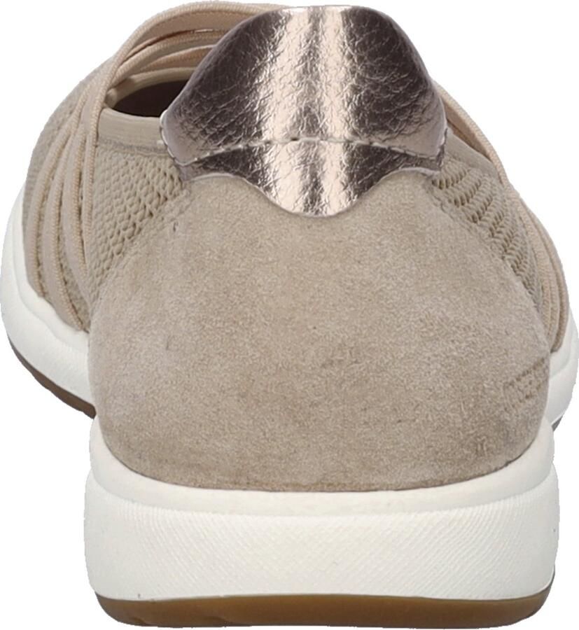 Josef Seibel Ballerina's met riempje Caren 67 Slipper sneaker instapper met lederen inzet op de hiel