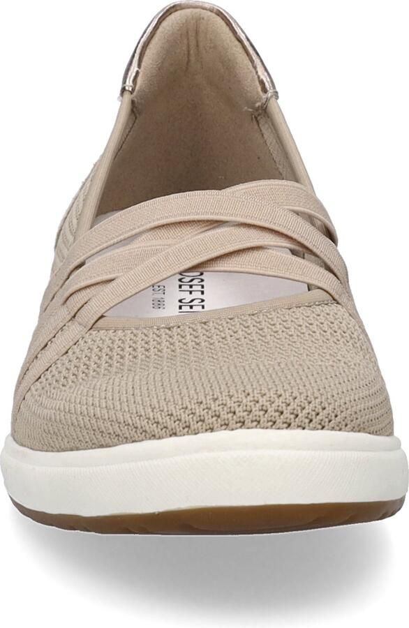 Josef Seibel Ballerina's met riempje Caren 67 Slipper sneaker instapper met lederen inzet op de hiel