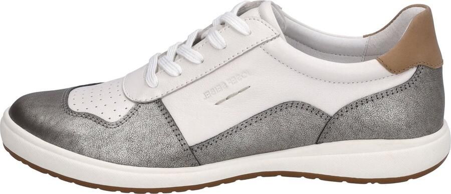JOSEF SEIBEL Sneakers laag 'Caren 49' bruin zilvergrijs wit