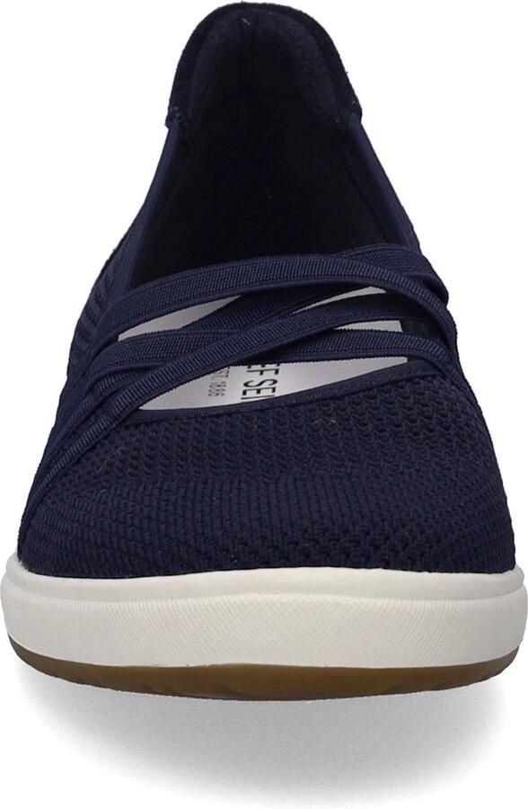 Josef Seibel Ballerina's met riempje Caren 67 Slipper sneaker instapper met lederen inzet op de hiel