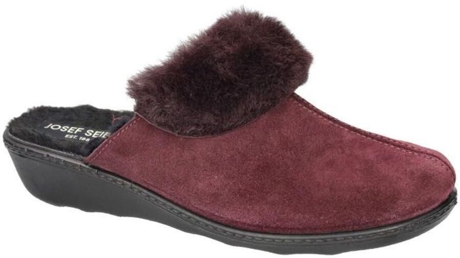 Josef Seibel -Dames aubergine pantoffels