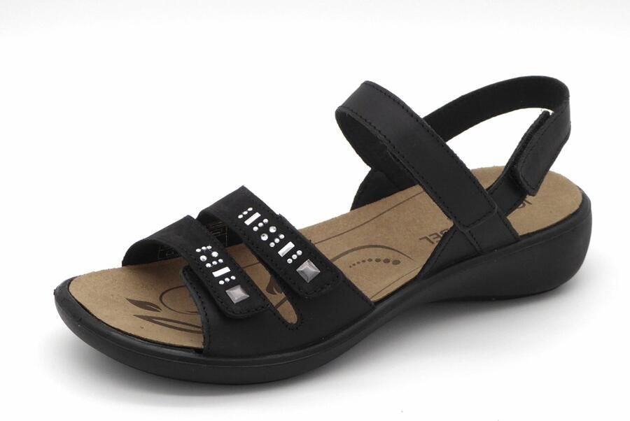 Josef Seibel Dames Sandaal 86786-100 Ibiza 86 Zwart - Foto 2