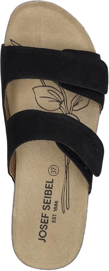 Josef Seibel Dames slippers Klittenband verstelbaar Tonga 71 78571 380 100 Zwart