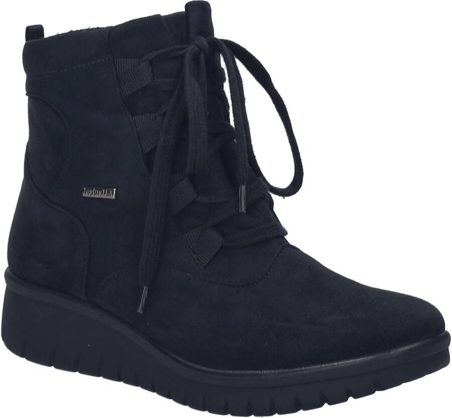 Josef Seibel Dames sneeuwlaars hoge veterschoen Calais 08 Artikel 55351 MA236 100 Zwart