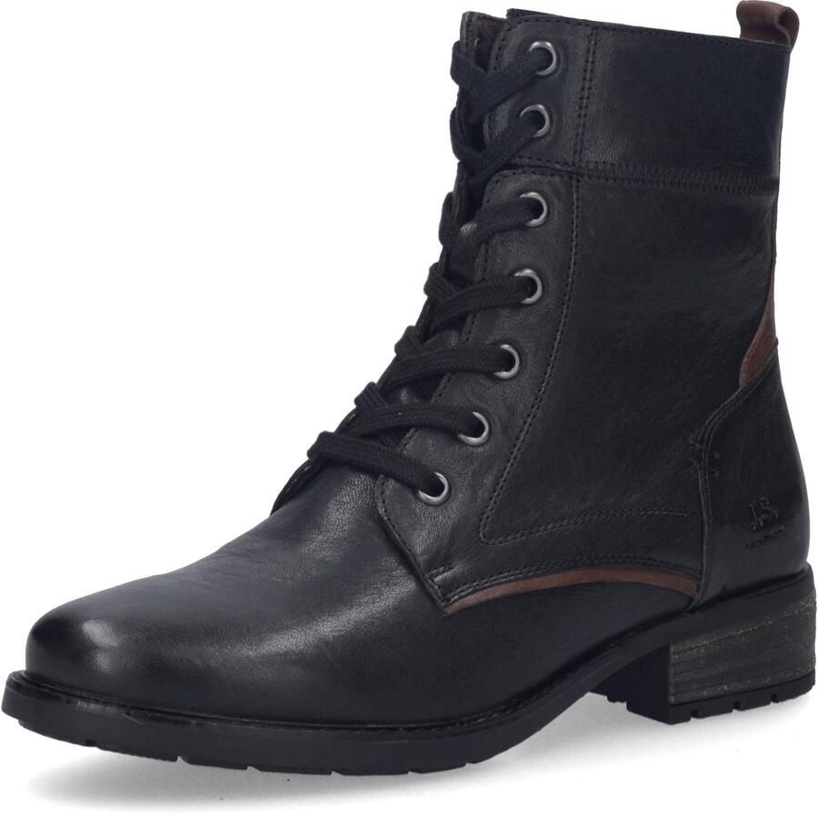 Josef Seibel Dames veterboot Kate 07 Artikel 75307 M135 101 Zwart Combi
