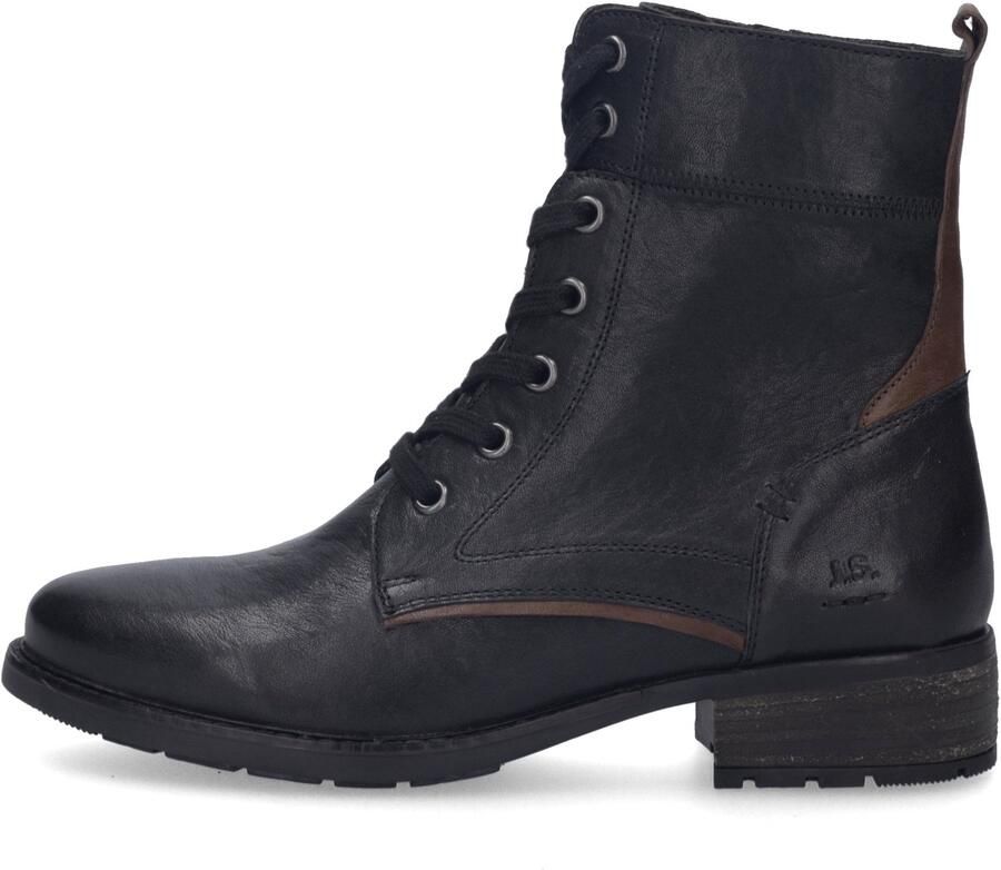Josef Seibel Dames veterboot Kate 07 Artikel 75307 M135 101 Zwart Combi