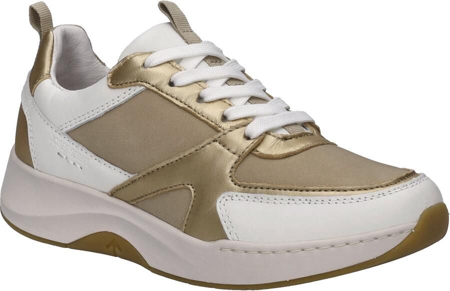 Josef Seibel ELLI~09~~~~~~~~~~~~~~~~~~~~~~~ Lage sneakers Dames sneakers Wit beige
