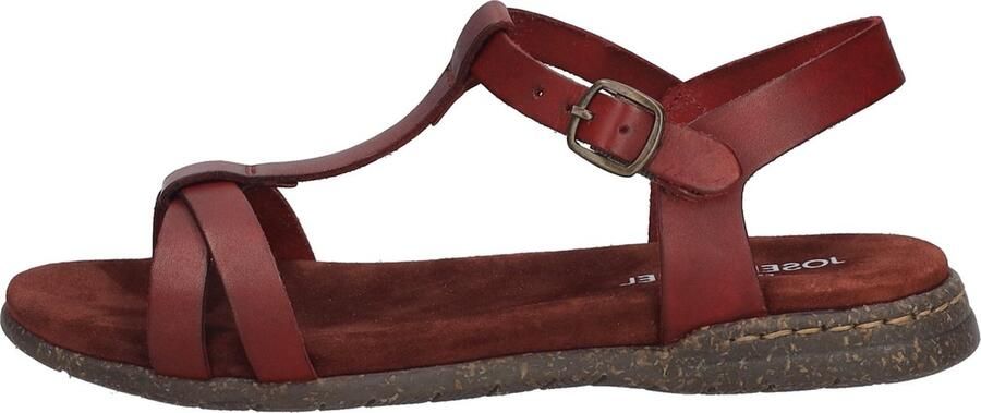 Josef Seibel FABRICIA~01~~~~~~~~~~~~~~~~~~~ Platte sandalenDames Sandalen Rood - Foto 3