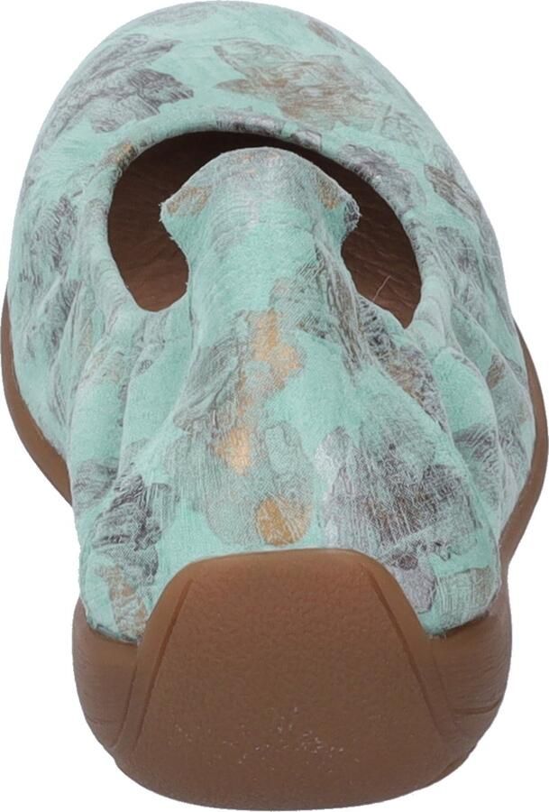 JOSEF SEIBEL Ballerina 'Fenja 01' donkerbruin donkergrijs mintgroen