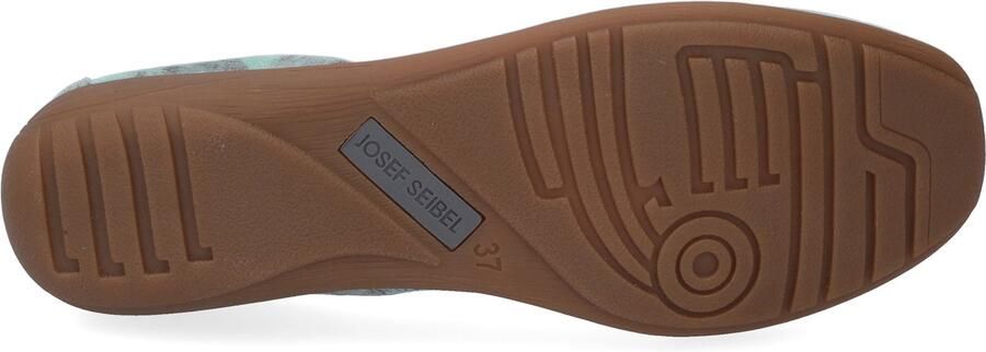 JOSEF SEIBEL Ballerina 'Fenja 01' donkerbruin donkergrijs mintgroen