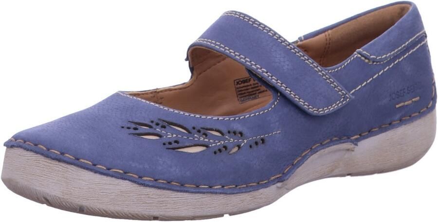 JOSEF SEIBEL Ballerina 'Ballerina Damen 59658869 554 Echtleder in blau' blauw